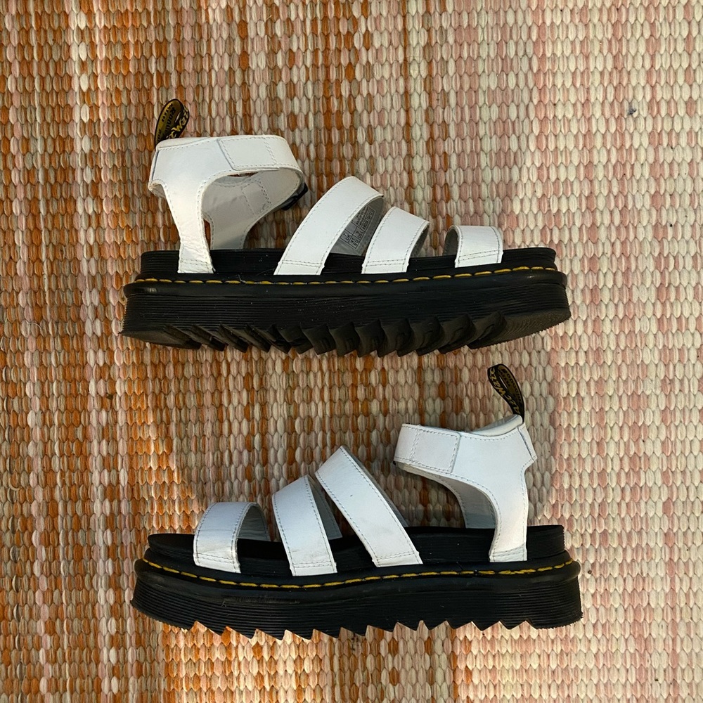 Doc Martens White Strap Sandals